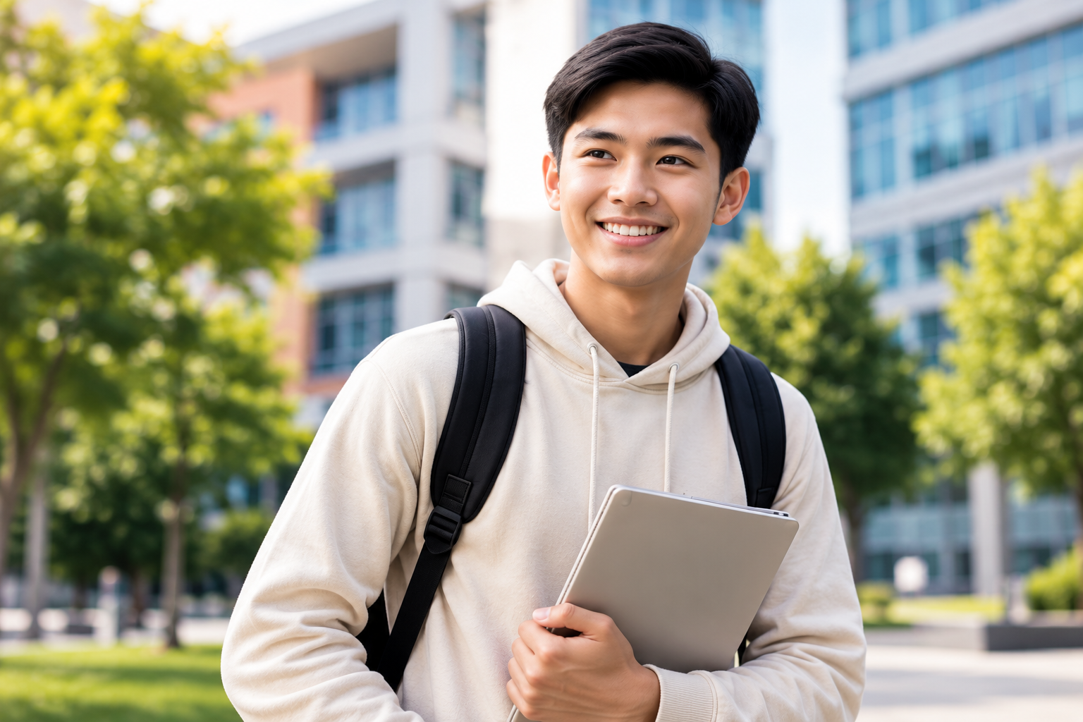 Student starting higher education